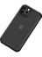 Apple iPhone 13 Mini Kılıf Şeffaf Karbon Dokulu Inoks Silikon - Siyah 2