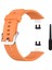 Huawei Watch Fit Elegant Için Silikon Kordon Turuncu 1
