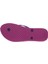 Yaprak Desenli Parmak Arası Mor Plaj Terliği 3