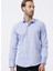 Klasik Yaka Armürlü Mavi Erkek Gömlek GM2024700322 1