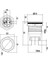19A-P1Z 19MM Düz Anahtarlı Metal Buton 3
