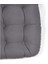 6'lı Pofidik Natura 40 x 40 cm Oval Bağcıklı Sandalye Minderi Seti -Antrasit 4