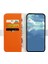 Samsung Galaxy A53 Orange Için Litchi Doku Kılıfı (Yurt Dışından) 3
