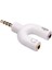 3.5 mm Stereo Erkek Kulaklık + Hoparlör Dişi Çoklayıcı Jack 1