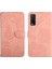 Vivo Y20 Için Kelebek Desenli Pu Deri Telefon Kılıfı - Pembe (Yurt Dışından) 1