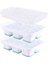 Silikon Buz Küpü Tepsileri 2 Kapaklı Set, Gıda Sınıfı Yaratıcı Viski Buz Topu Kalıp, 6 Izgara Kare Buz Kafası | (20 * 13.5 * 5.4cm)(Yurt Dışından) 1