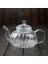 Kabak Şekli Çiçek Demlik Cam Çaydanlık Demlik Çay Yaprak ile Bitkisel Isıya Dayanıklı Cam Pot | Çaydanlıklar (600ML) 4