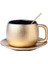 Küçük Lüks Altın Seramik Kahve Fincanı Set Ev Basit Modern Çay Bardağı Seti Nordic Öğleden Sonra Çay Teacup Sacker Kahve Kupası | Kahve Kupası ve tabak Setleri(Yurt Dışından) 1