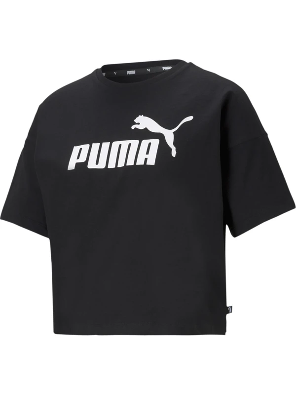 Puma Ess Cropped Logo Kadın Tişört 58686601