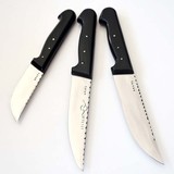 Tapan Bıçağı Tapan Kasap ve Mutfak Seti 3 Adet Paslanmaz Dövme Çelik ve El Yapımı