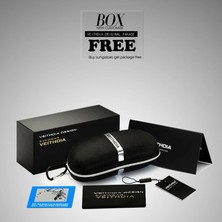 Veithdia Güneş Gözlüğü Alüminyum Çerçevesiz Erkek - Polarize UV400 Lens (Yurt Dışından)