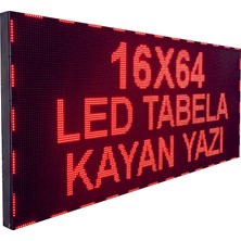 Ledeksis LED Tabela-Kayan Yazı 16X64CM-KIRMIZI