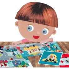 Headu Puzzle 8+1 City Büyük Iki Taraflı Parçalar Çocuk Puzzle 2-5 Yaş