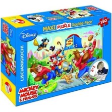 Lıscıanı - Disney Mickey Maxi Çift Yüzlü Yapboz - 150 Parça