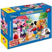 Lıscıanı - Disney Mickey Maxi Çift Yüzlü Yapboz - 150 Parça