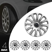 PackGar Opel Astra J 15 Inç Jant Kapağı Amblemli Gri 4 Adet 1 Takım 121