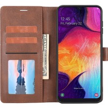 Samsung Galaxy A50 Brown Için Clic Deri Telefon Kılıfı