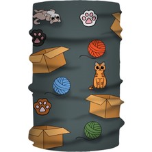 Luma Kedi Desenli Boyunluk - Baf