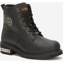 Harley Davidson Jim  Bot Black Yağlı Deri