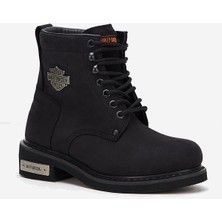 Harley Davidson Gibson  Nubuk Deri Bot 40-48 Black Nubuk