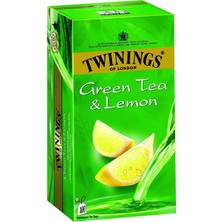 Twinings Green Tea & Lemon 25 Bardak Poşet Çay