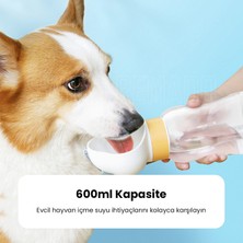 Swico Remado Portatif Köpek Su Şişesi 600 ml - Mor  (Yurt Dışından)