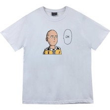 stonedfame Saitama Anime Baskılı Tshirt