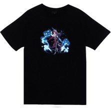 stonedfame Genshin Impact Anime Baskılı Tshirt