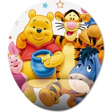 Pixxa Winnie The Pooh Bilek Destekli Mousepad Model - 1 Oval