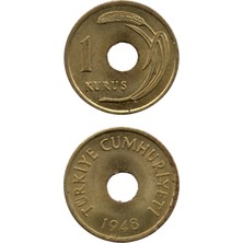 Benim Koleksiyonum 1 Kuruş (1948) Çil Eski Madeni Para