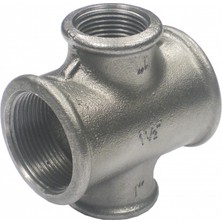 Trakya Döküm 11/4"X1/2"X11/4"X1/2" Inegal Kruva Siyah