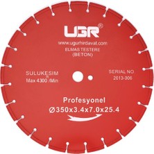 Ugr Elmas Daire Testere (Beton) 400X25.4X4.0X2.6MM