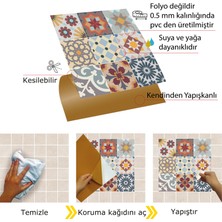 Tink Kendinden Yapışkanlı Karma Agora Desenli Pvc Karo 30X30 cm (4 Adet) 0,36 M2