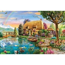 KS Games Ks Puzzle 2000 Parça Lakesıde Cottage Göl Kenarı Kır Evi