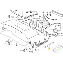 Land Bmw Uyumlu Z3 Frow Bagaj Amortisörü 750N 51248410755