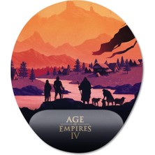 Pixxa Age Of Empires 4 Bilek Destekli Mousepad Model - 1 Oval