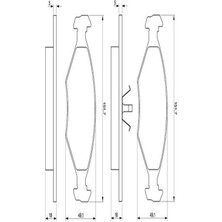 BOSCH 0986424514 On Fren Balatasi 23775 Fisli Siena 96 7078947 71738158 (WA515555)
