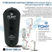 Fomy Köpük Sabun Dispenseri 1000 ml / 2 Adet -Siyah