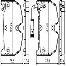 BOSCH 0986494364 Disk Balata On (Wva 23943) ( Mercedes: S Sl Cl E Serisi ) A1994210610 (WE286272)