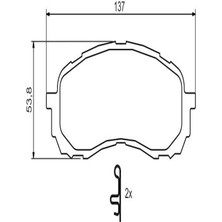 BOSCH 0986494373 Balata Fren On-(Subaru: Impreza 00-12 1.5 ) 26296AE200 (WN781656)