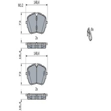 BOSCH 0986494946 On Fren Balatasi P308 II 14- Cap: (330×30) 1612373080 (WA876389A)