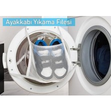 Herfie 2x Pratik Ayakkabı Yıkama Filesi Kapak Bağlamalı (2ADET)