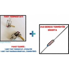 Expermarket Tost Makinası Termostatı 2.50 cm Mil + Sigortası ( Termistörü)