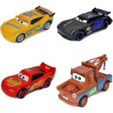 Retoys Şimşek Mcqueen Cars Mater Oyuncak Arabalar 4'lü Set