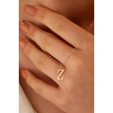 Sefa Gold 14 Ayar Altın Z Harf Ince Aynalı Zincir Kolye