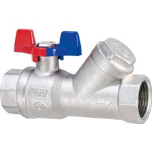 Tds 1/2"  Filtreli Küresel Vana