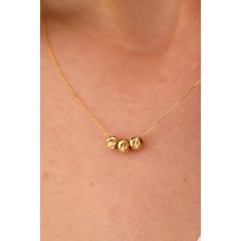 Sefa Gold 14 Ayar Altın Üçlü Dorika Forze Zincir Kolye