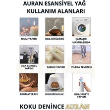 Auran Pudra, Lavanta, Amber Saf Esansiyel Uçucu Yağ Buhurdanlık Yağ Difüzör Esans Aromaterapi Orta3x 10ml