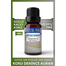 Auran Beyaz Sabun Esansiyel Uçucu Koku Yağı Buhurdanlık Yağı Difüzör Esansı Hobi Esans Ortam Oda 10ml