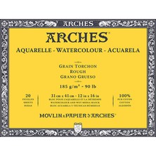 Arches Sulu Boya Blok Defter Rough 185G 20 Yaprak 31X41